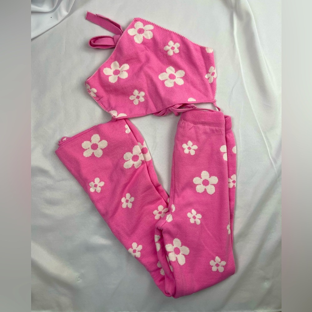 💘 Pretty little thing 💘 pink floral lounge set - small